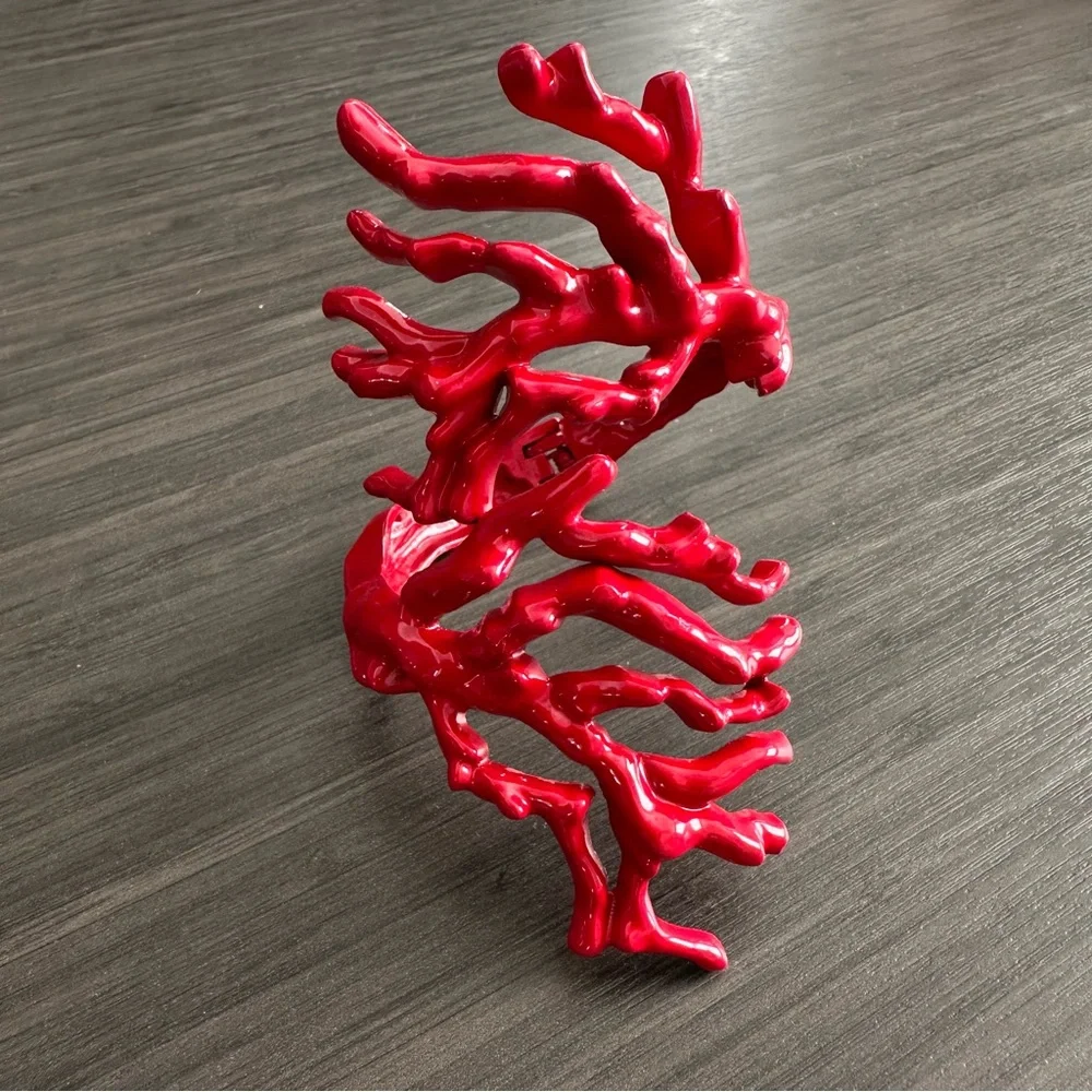 Zara Red Faux Coral Bracelet - Picture 2 of 5